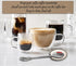 4 PCS Mushroom Coffee Spoon Rest Ceramic Spoon Rests Gold Rim Coffee Bar Accessories Teaspoon Rest Coffee Stir Spoon Rest Mini Cooking Spoon Holde...