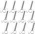 Lockable Spring Cage Latch for Pet Doors, 8.5cm, Silver...