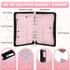Toplive A6 Budget Binder with Zipper, 6 Ring Refillable Planner Binder Cover for A6 Cash Budget System, PU Leather Personal Organizer Personal Wal...