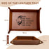 LRUIOMVE Gifts for Dad Fathers Day, PU Leather Valet Tray and Keychain, Unique Dad Christmas Birthday Gifts for Father Daddy, New Dad...