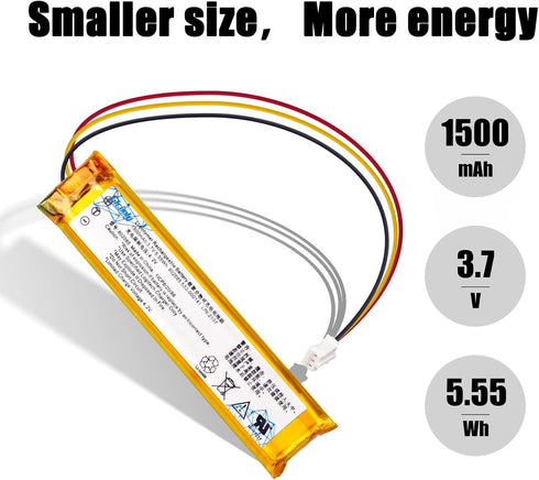 K800 Battery for Logi K800 MX Keys YR0073, 802085P 802085 533-000177 533-000221 533-000141,wireless Keyboard Mouse replacement battery,1500mAh...