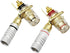 XMSJSIY Y Spade Plug,Speaker Spade Connector, Fork Spade Plug 45 Degree for Speaker Wire, Plug Audio Jack Connector Pure Copper for Speaker Wire,S...