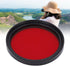 Camera Full Red Lens Filter Full Red Filter Camera Waterproof Filter Full Red Lens Filter Optical Glass for Nikon Camera Lens (40.5mm)...