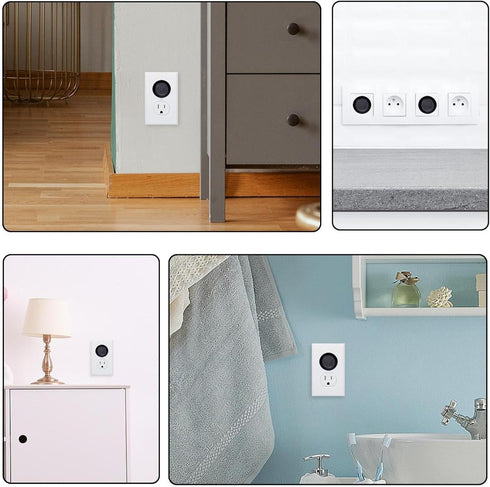 Generic 24 PCS Child Proofing Outlet Covers Pure Black Electrical Safety Socket Protection Caps for 2-Prong Power Wall Plates, czbhg-001...