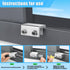 Sliding Window Locks (2 Pack), Window Locks for Up and Down Windows and Horizontal Windows, Window Security Bars, Adjustable Aluminum Window Stopp...