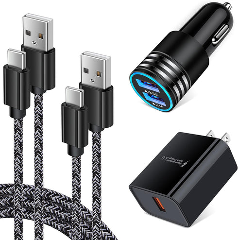 USB C Fast Charger for Samsung Galaxy S24 Ultra S23 FE S22 S21 S20 A15 A25 A14 5G A54 A23 A04s A12 A13 A32 A52 A53 A03s A10E, Type C Car Charger, ...