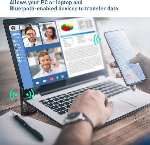 Long Range USB Bluetooth 5.1 Adapter for PC Wireless Audio Dongle 328FT / 100M 5.1 Bluetooth Transmitter Receiver for Desktop Laptop PC with Windo...