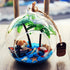 Allazone 42 PCS Coconut Palm Tree, 20 PCS Mini Plastic Artificial Palm Tree, 22 PCS Shell and Starfish for Cupcake Topper, Cake Decorations, Aquar...