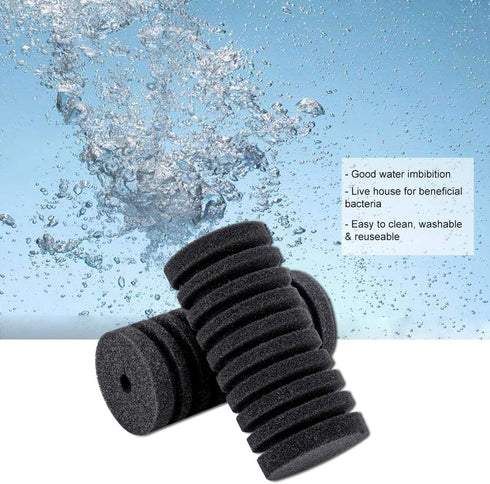 hygger Pack of 4 Replacement Sponges for Aquarium Double Sponge Filter (M)...