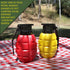 Caliber Gourmet Condiment Dispenser Set. Grenade Shape for BBQ Grill, Camping & Picnics, Ketchup Mustard Bundle Set, Red & Yellow, Home & Kitchen,...