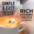 2 in 1 Milk Frother for Coffee - Durable Handheld Frother Electric Drink Mixer Handheld, Mini Electric Whisk for Coffee, Matcha, eggs, etc (With S...