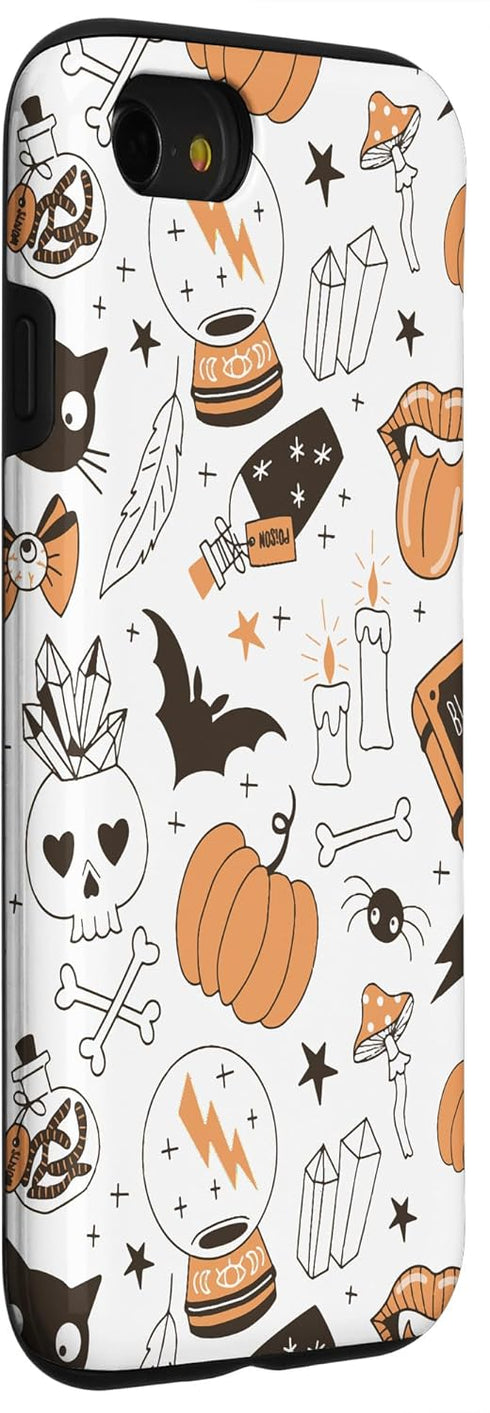 iPhone SE (2020) / 7 / 8 Vintage Witchy Magical Spiritual Crystals For Halloween 2023 Case...