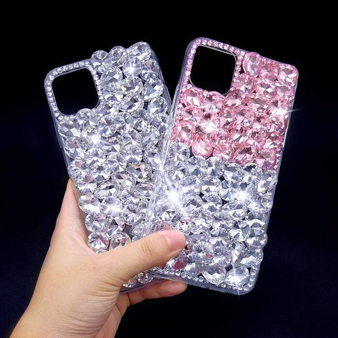Bonitec for iPhone 11 Pro Max Case 3D Glitter Sparkle Bling Case for Women Luxury Shiny Crystal Rhinestone Diamond Bumper Clear Rose Gems Protecti...