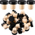 Yookeer T-shaped Stopper Cork Wine Bottle Stoppers Reusable Wine Sealing Plug for Beer Bottles DIY Craft(Black,24 Pieces)...