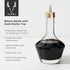 Viski Belmont Crystal Glass Cocktail Bitters Bottle with Gold Dasher Top, Elegant Barware for Cocktail Party or Special Occasion, Home Bar Accesso...