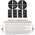 SecosAutoparts AC Panel Decals & Radio Button Repair Decal Set AC Controls AC Dash Button Sticker Repair Kit Compatible with GMC Compatible with C...