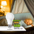 Neporal Amber Light Bulbs, 9W 60W Equivalent A19 Soft Light Bulbs, Blue Light Blocking Warm Light Bulbs, 1800K Amber Night Light Bulbs, Dim Light ...