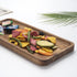 Bathroom Vanity Tray, Acacia Wood Counter Tray, Toilet Tank Tray, Appetizer Charcuterie Snack Serving Board, 13.8 x 5.5 x 0.8 inch...
