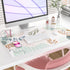 Abstract Boho Large Mouse Pad, Waterproof Green pink Desk Mat, Double Sided Computer Gaming Mouse Pad, XXL Full Desk Mousepad Non Slip Writing Pad...