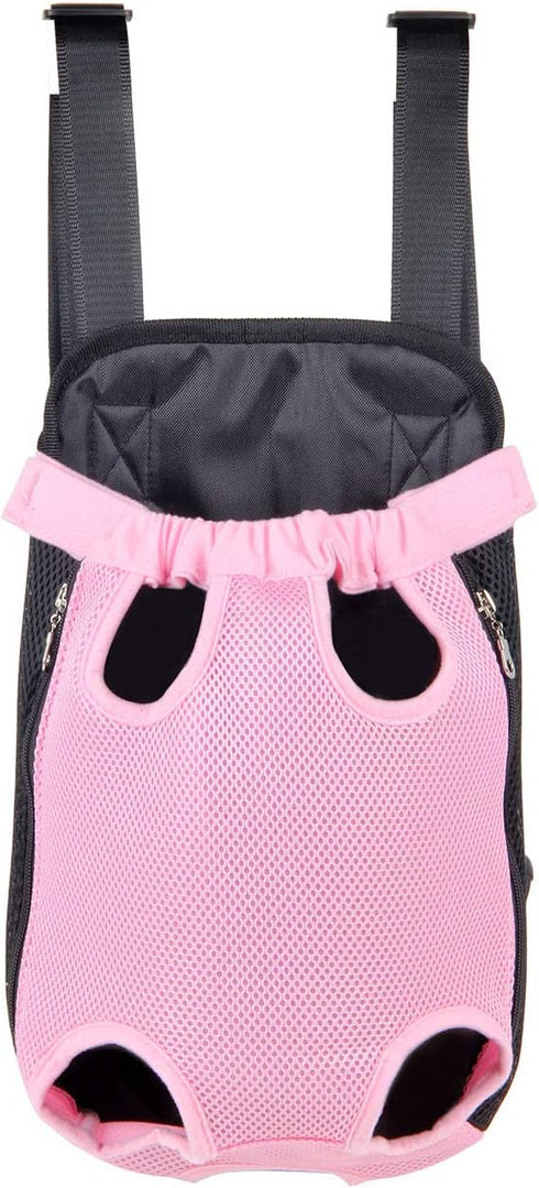 Dog Carrier Pink Legs Out Front Pet Carrier Backpack Comfortable Puppy Bag with Shoulder Strap and Sling for Travel Hiking Camping Outdoor...