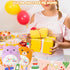 SQEQE Bear Plushie Birthday Bear Stuffed Animal Creative Bear Plush Pillow Birthday Party Home Room Decoration Doll Gift for Kids(Bear,10 Inch)...