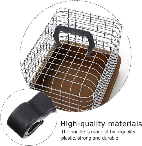 Zerodeko 10Pcs Pet Cage Handles, Black, Portable Plastic, Easy Install, Comfortable to Hold, Replacement Parts for Dog, Cat, Rabbit, Hamster, Bird...