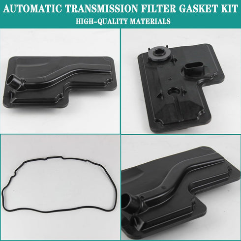 Transmission Filter Oil Pan Gasket Kit Compatible with 2005-2023 Ford Explorer Edge ST/SEL/Limited Fusion S Taurus Limited Lincoln MKS MKT MKZ Bas...