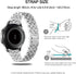 Bands Compatible with Samsung Galaxy Watch 3 (45mm), 22mm Full Rhinestone Diamond Stainless Metal Strap with Bezel Ring Cover Replacement for Wome...