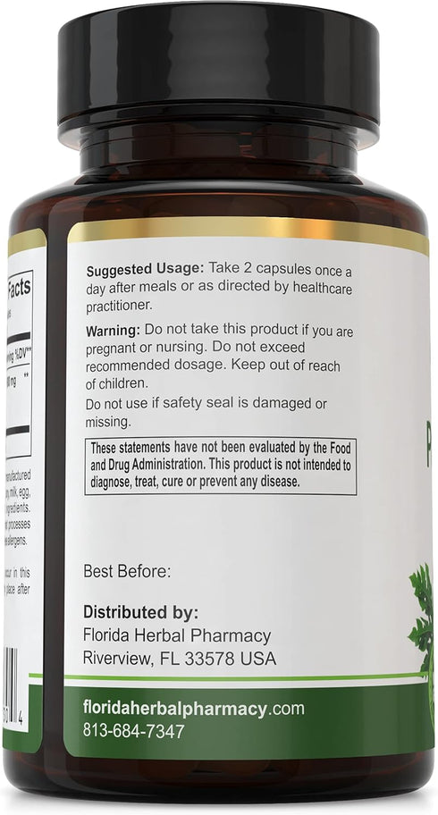 Florida Herbal Pharmacy, Papaya Leaf Extract Capsules 10:1 (120 Capsules)...