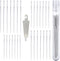 Large Eye Sharp Stitching Needles for Needlework 1.75-2.5 inches - 28 Embroidery Needles for Hand Sewing Variety Sizes in a Handy Storage Tube...