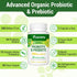 Probiotics for Women Men- 300 Billion CFU, 24 Strains Probiotics+15 Organic Herbs Prebiotics Blend, Pre and Probiotics, Probiotics for Digestive H...