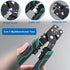 smseace Electrical crimping tool Wire crimper,stripper and cutterfor insulated/Bare/Heat Shrink connectors(22-10 AWG) Multifunctional stripping cr...