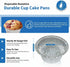 Angel's Peel Lounge Disposable Ramekins - Durable cup cake pans for baking - Aluminum Foil Ramekin for Tart, Appetizer-Utility, Muffin, Souffle, o...
