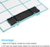 PATIKIL 13.58" x 10.83" Air Conditioner Air Filter, Plastic Air Filtering Screen Replacement with Air Filter Foam for HVAC, Blue Black...