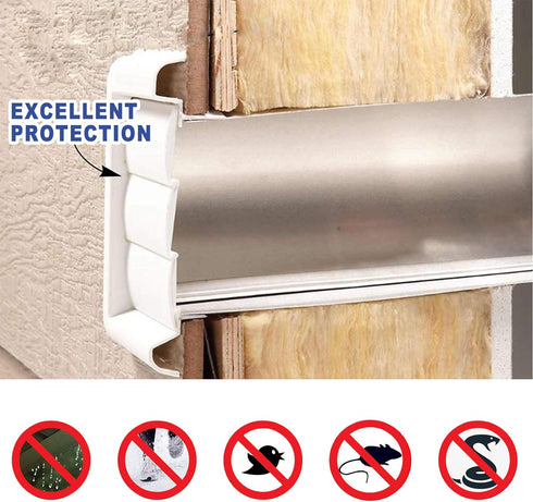 4 Inch White Plastic Louvered Outdoor Vent Cover With Stainless Steel Grille Screen for Dryer, Exhaust Vent cover Widely Used for Dryers and Houses Wall to Keep Rain, Snow, Wind or Birds