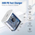 20W Charger P D USB C Wall Fast Charging Adapter with 6FT Type C to Cable......