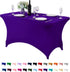 Spandex Table Cover for 4FT Table Universal Fitted Stretch Tablecloth for Party, Banquet, Wedding and Events-Purple...
