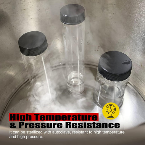 Glass Sample Vials,Wide Mouth Glass Bottle Boro 3.3 with Black Cap for laboratory,reagents bottle,leaf teas, spices,herbs, medication,paint,DIY Cr...