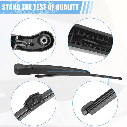 ACROPIX Rear Windshield Wiper Blade Arm Set Back Wiper Assembly Replacement Fit for BMW X1 F48 2015-2022 for BMW X2 F39 2018-2023 - Pack of 3...