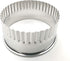 11 Piece Graduated Sizes Fluted Edge Round Pastry/Cookie Cutter Set Heavy Duty 18/8 304 Stainless Steel – Metal Engrave Size –Tin Storage Box for ...