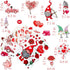 149Pcs Valentine's Day Window Clings Decorations Heart Decal Party Ornaments Supplies 9 Sheets Removable Vinyl Window Sticker Decals for Home, Val...