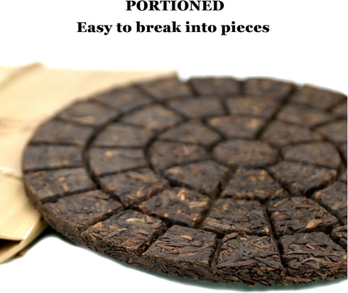 Compressed Ripe Pu-erh Tea Cake "Bru:ge Waffle" 7.1 ounce (200 g) Thick Taste...