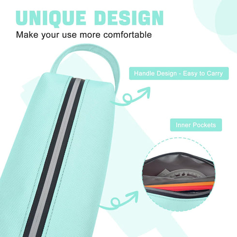 Fmeida Minimalist Pencil Case Large Capacity Pencil Bag with Portable Handle Waterproof Fabric and Zipper Aesthetic and Spacious Pen Organizer for...