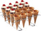 Cupcake Cones Baking Rack, 16-Cavity Stainless Steel Ice Cream Cone Stand Holder Foldable Cake Decorating Pastry Tray Waffle Cones Holder for Baki...