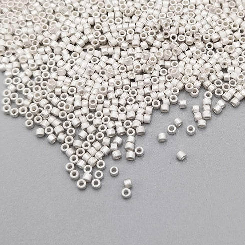 INSPIRELLE Uniform 120 Gram 12/0 (2mm) Cylinder Glass Seed Beads for Craft Jewelry Making, 24 Matte Opaque Dyed Colors...