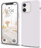 IceSword iPhone 12 Mini Case White, Thin Liquid Silicone Case, Matte Pure White, Soft Silk Microfiber Cloth, Gel Rubber Full Body, Cool Protective...