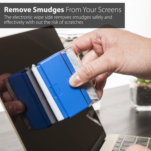 Universal Screen Cleaning Kit, Microfiber Cloth + 2 Sided Brush + Non-Streak Solution Spray [for TV, Laptops, PC Monitors, Smartphones, Tablets, C...