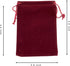 AEAOA Gift Bags, Pack of 25 4.8" X 3.6" Velvet Drawstring Jewelry Pouches, for Candy, Pins, Jewelry, Treats, Birthday Party Favors (Burgundy Dark ...