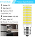 E17 LED Bulb Dimmable, 7W Microwave Oven Bulbs, 120V 60W Incandescent Equivalent, Natural White 4000K, Fit for Whirlpool Maytag GE Kenmore LG Micr...