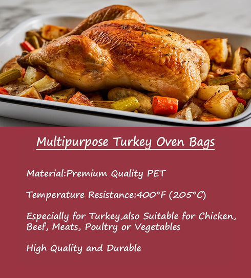 10 Counts Oven Bags Turkey Size | Large Oven Bag for Thangkgiving Day Turkey Roasting Cooking(1)...
